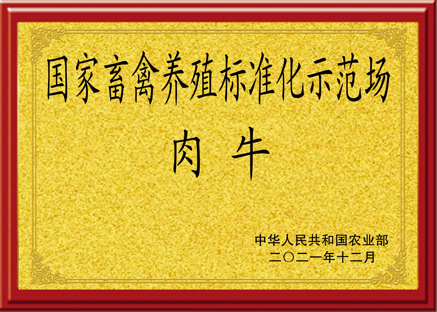 國家肉牛養(yǎng)殖標準化示范場